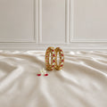 Cubic Zircon & Ruby Bangles