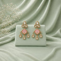 Cubic Zircon & Pink Earrings