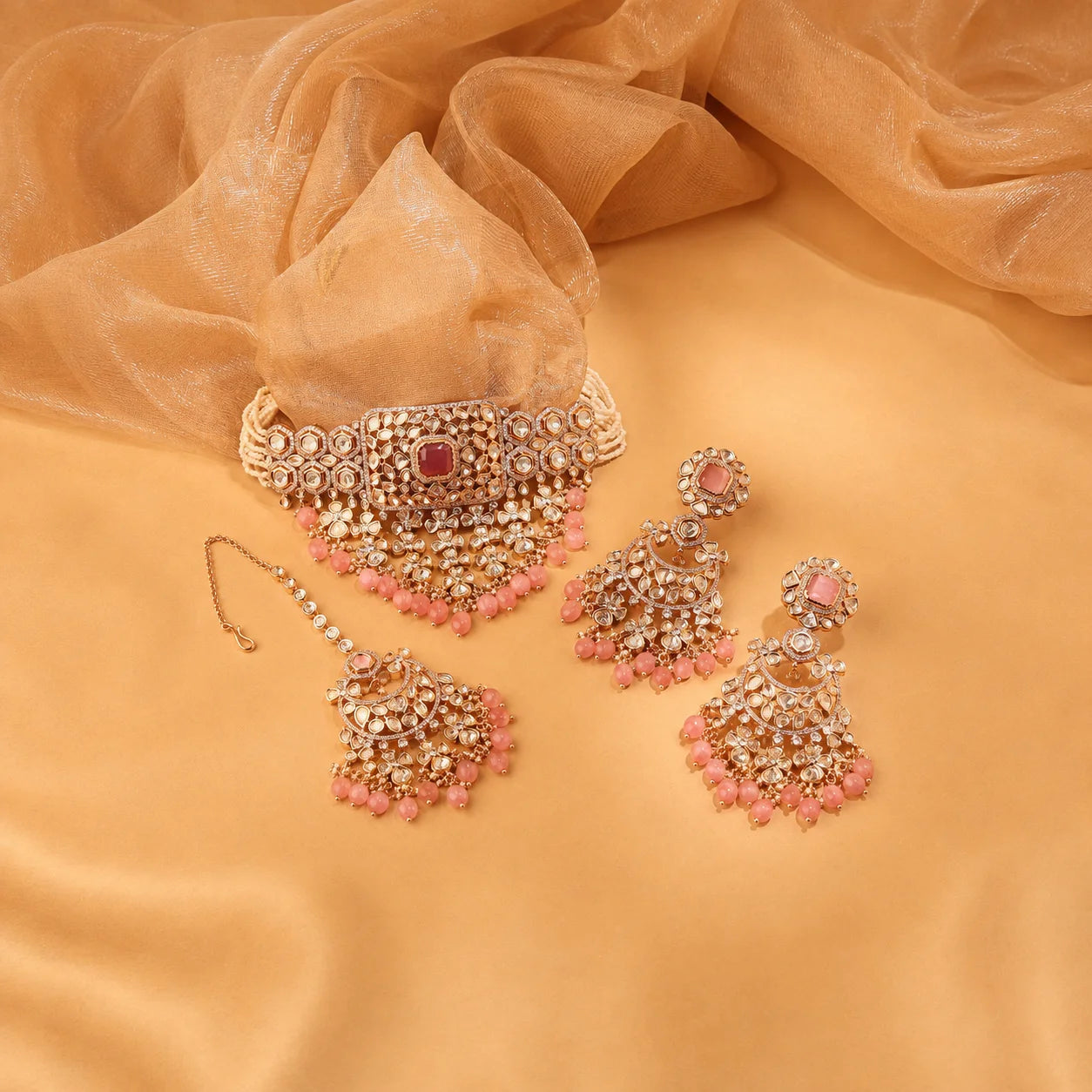 Golden Chokker Set