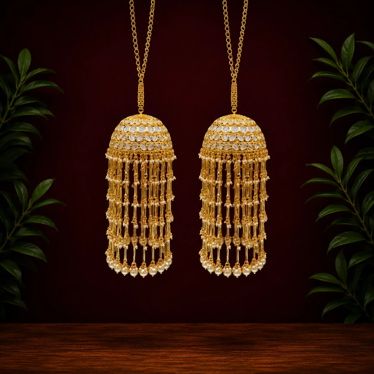 Golden & Pearl Hanging Kalira