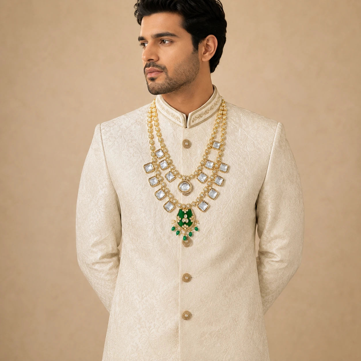 Vilandi Cubic Zircon Groom Mala