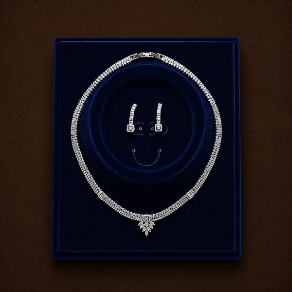 Cubic Zircon Necklace Set